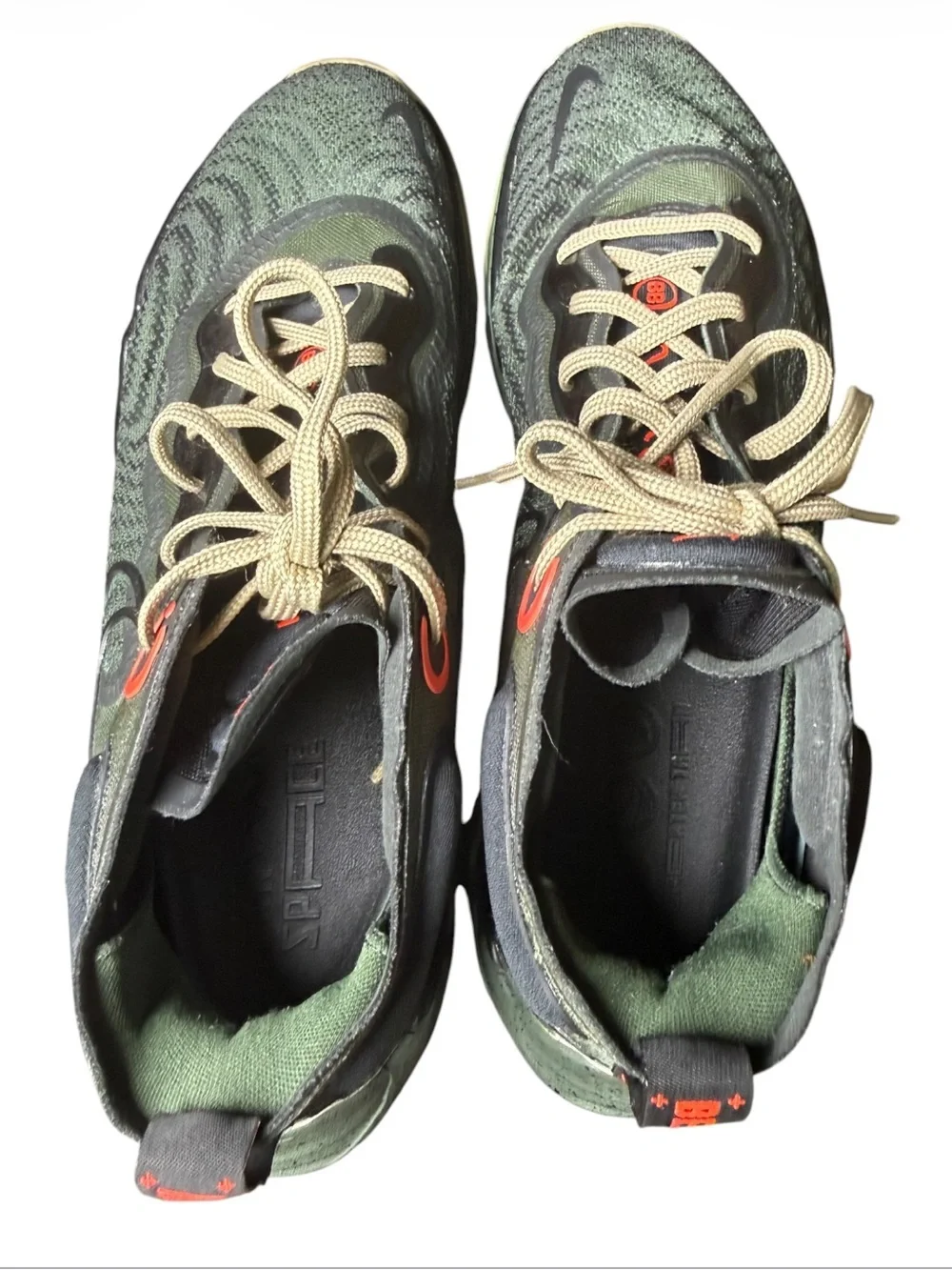 Nike Air Zoom GT Run EP Basketball Shoes Carbon Green Khaki Sz 13